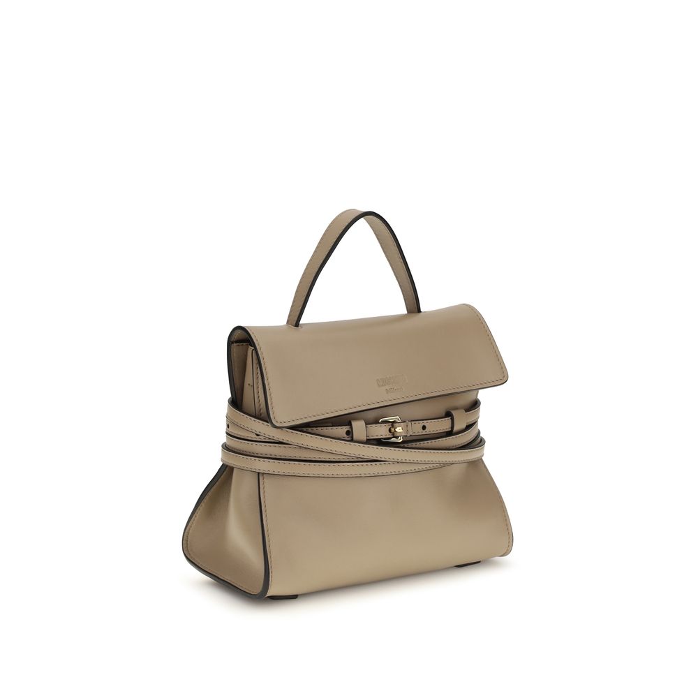 Moschino Beige Tie Me Handbag