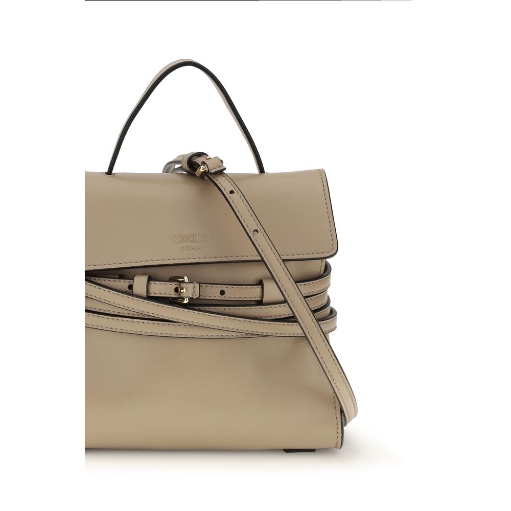 Moschino Beige Tie Me Handbag