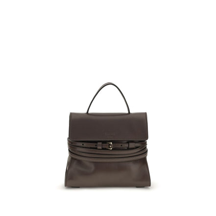Moschino Brown Tie Me Handbag
