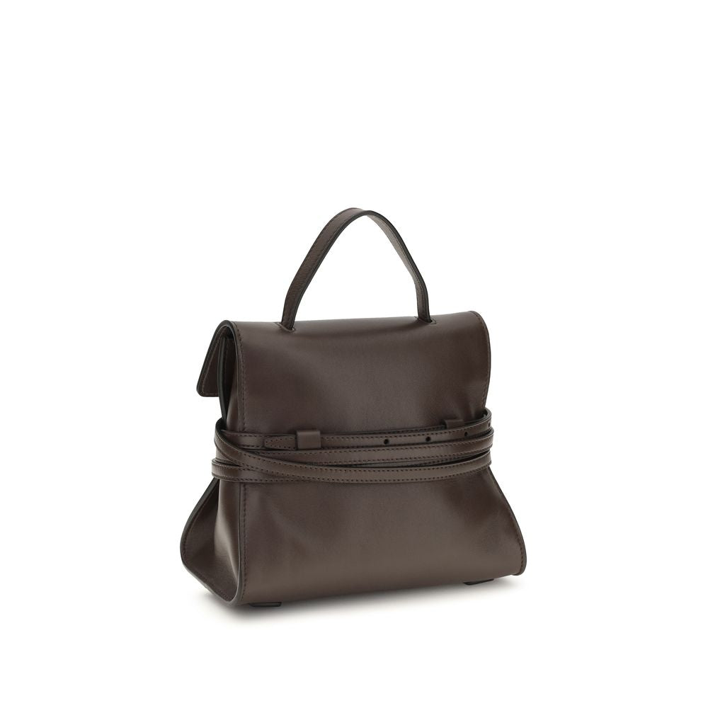 Moschino Brown Tie Me Handbag