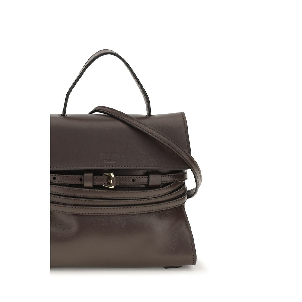 Moschino Brown Tie Me Handbag