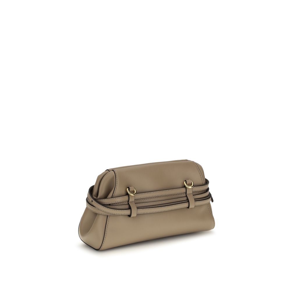 Moschino Beige Belt-Detail Clutch