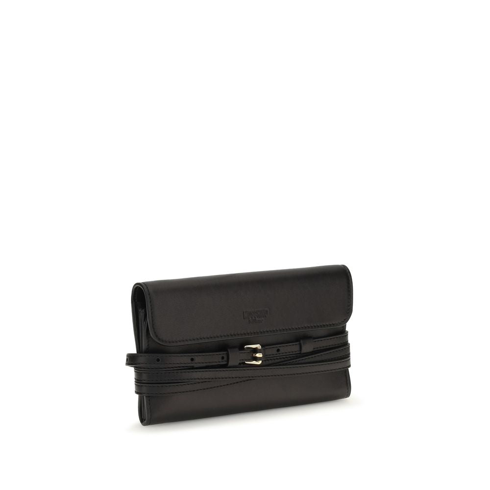 Moschino Black Goatskin Wallet