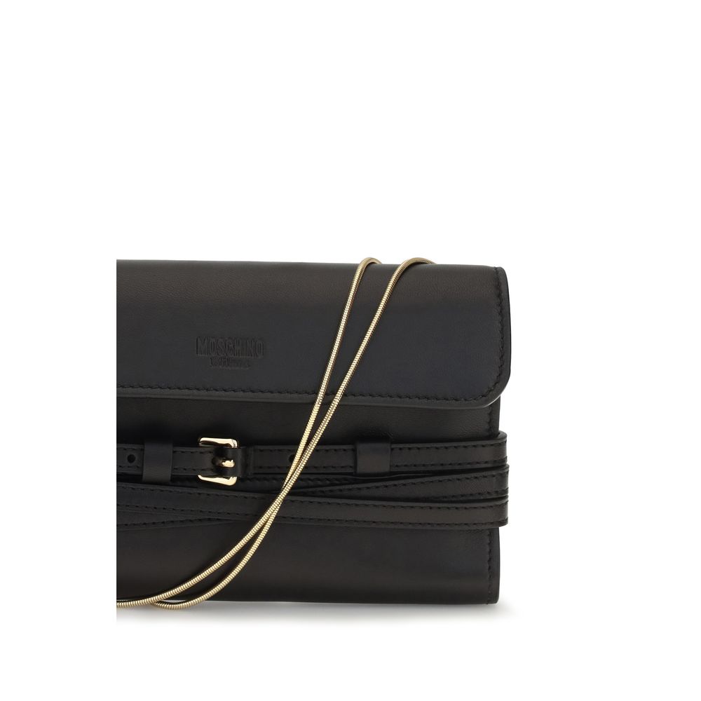 Moschino Black Goatskin Wallet