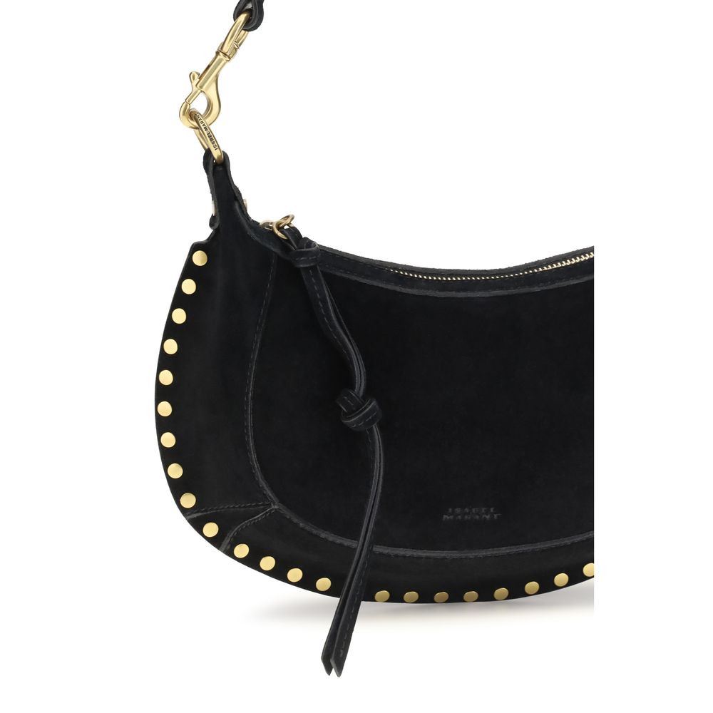 Isabel Marant Black Oskan Moon Shoulder Bag