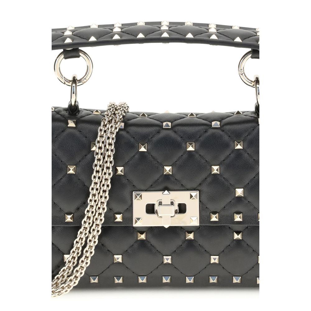 Valentino Garavani Black Lamb Ovis Aries Aries Handbag