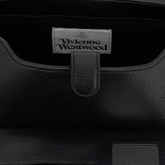 Τσάντα ώμου Vivienne Westwood από μαύρο πολυαιθυλένιο