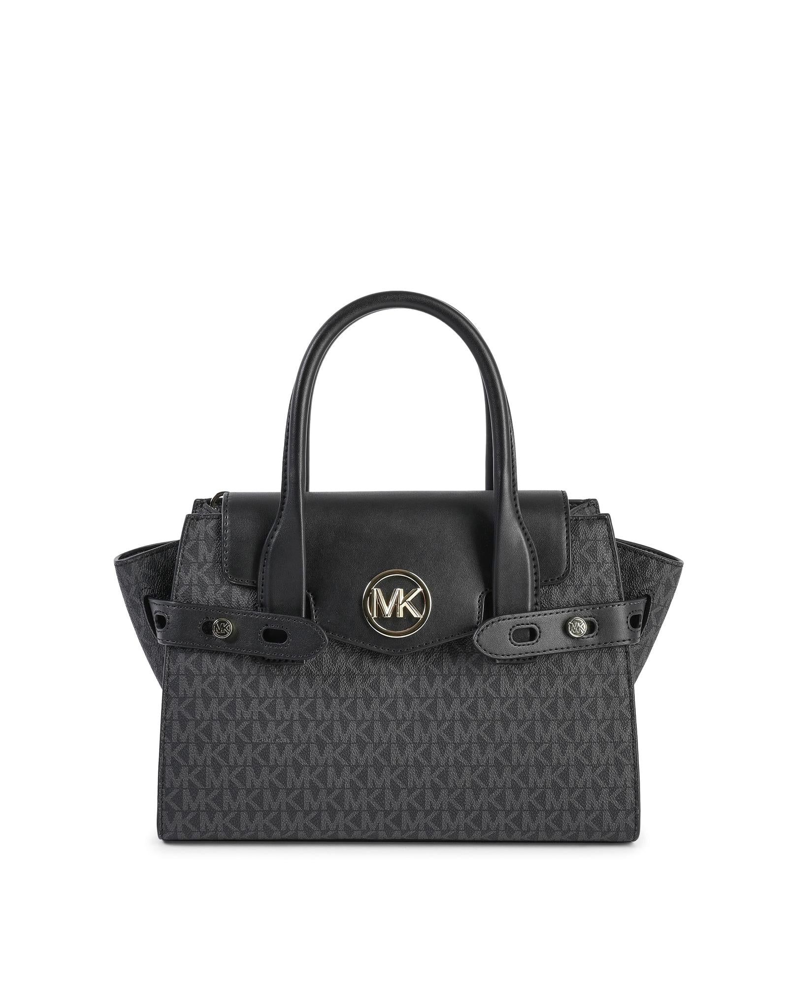 Μεσαία τσάντα Michael Kors Flap μαύρη
