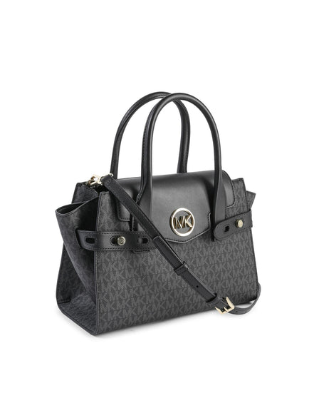 Μεσαία τσάντα Michael Kors Flap μαύρη