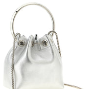 Τσάντα Jimmy Choo Bon Bon ασημί
