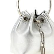 Τσάντα Jimmy Choo Bon Bon ασημί