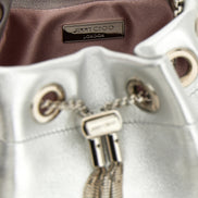 Τσάντα Jimmy Choo Bon Bon ασημί