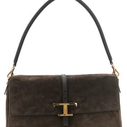 Tod's Brown Calfskin Shoulder Bag