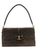 Tod's Brown Calfskin Shoulder Bag