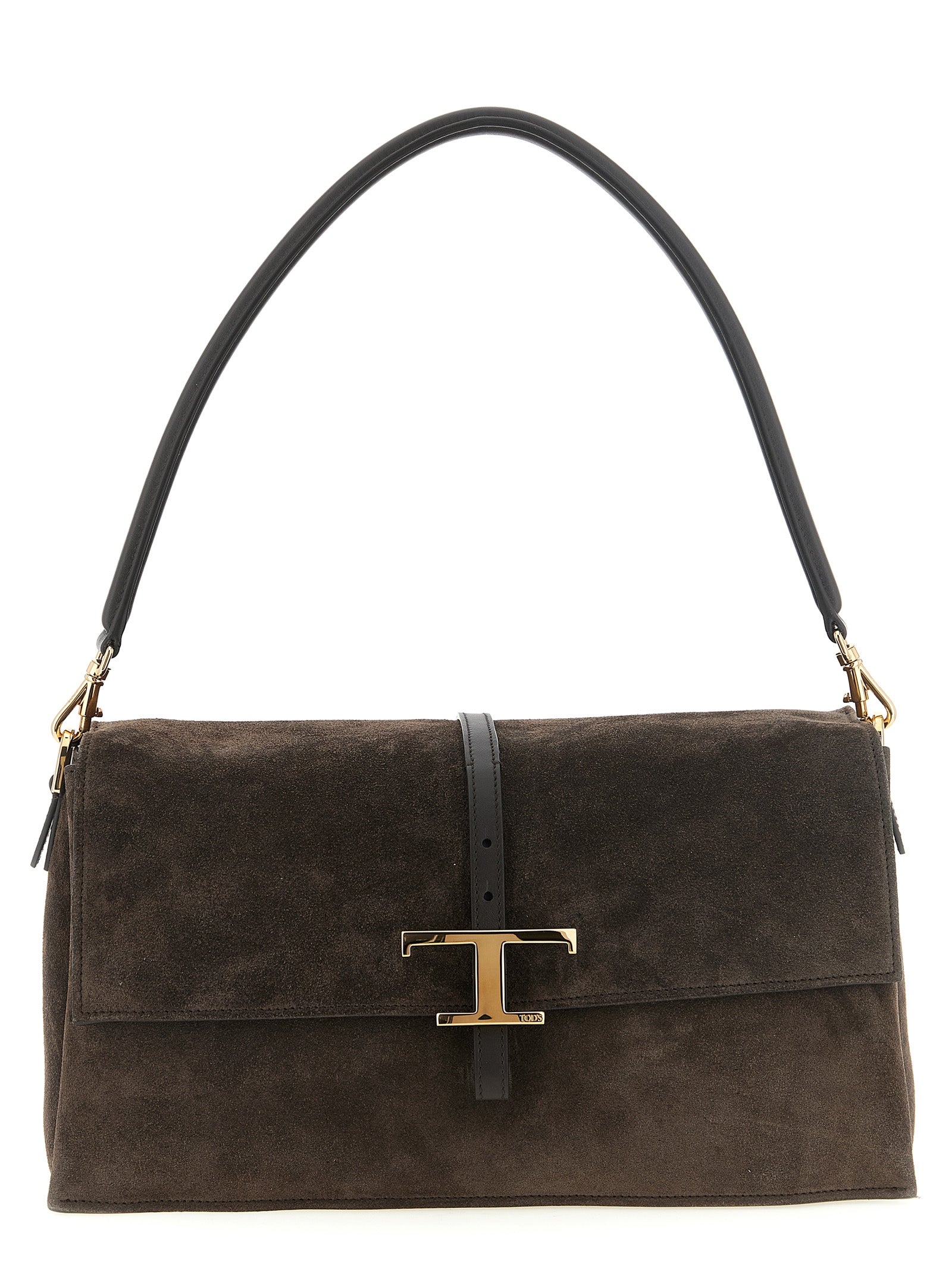 Tod's Brown Calfskin Shoulder Bag