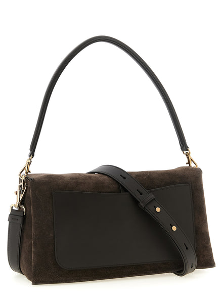 Tod's Brown Calfskin Shoulder Bag