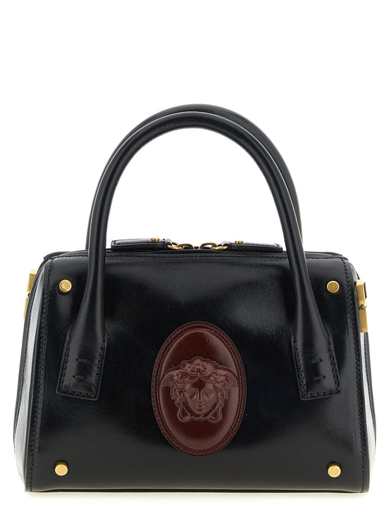 Versace Black Roomy Small Satchel