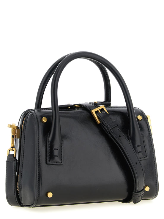 Versace Black Roomy Small Satchel