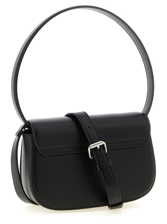 Diesel Black Cowhide Shoulder Bag