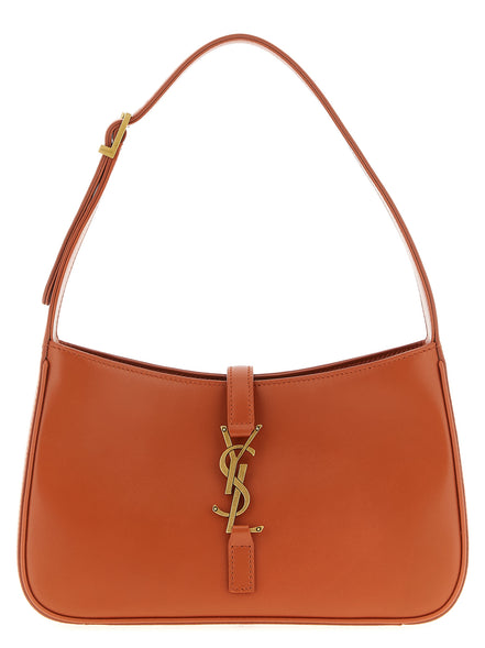Saint Laurent Orange Calfskin Shoulder Bag