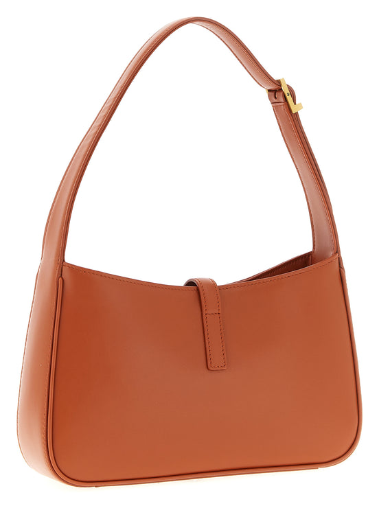 Saint Laurent Orange Calfskin Shoulder Bag