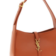 Saint Laurent Orange Calfskin Shoulder Bag