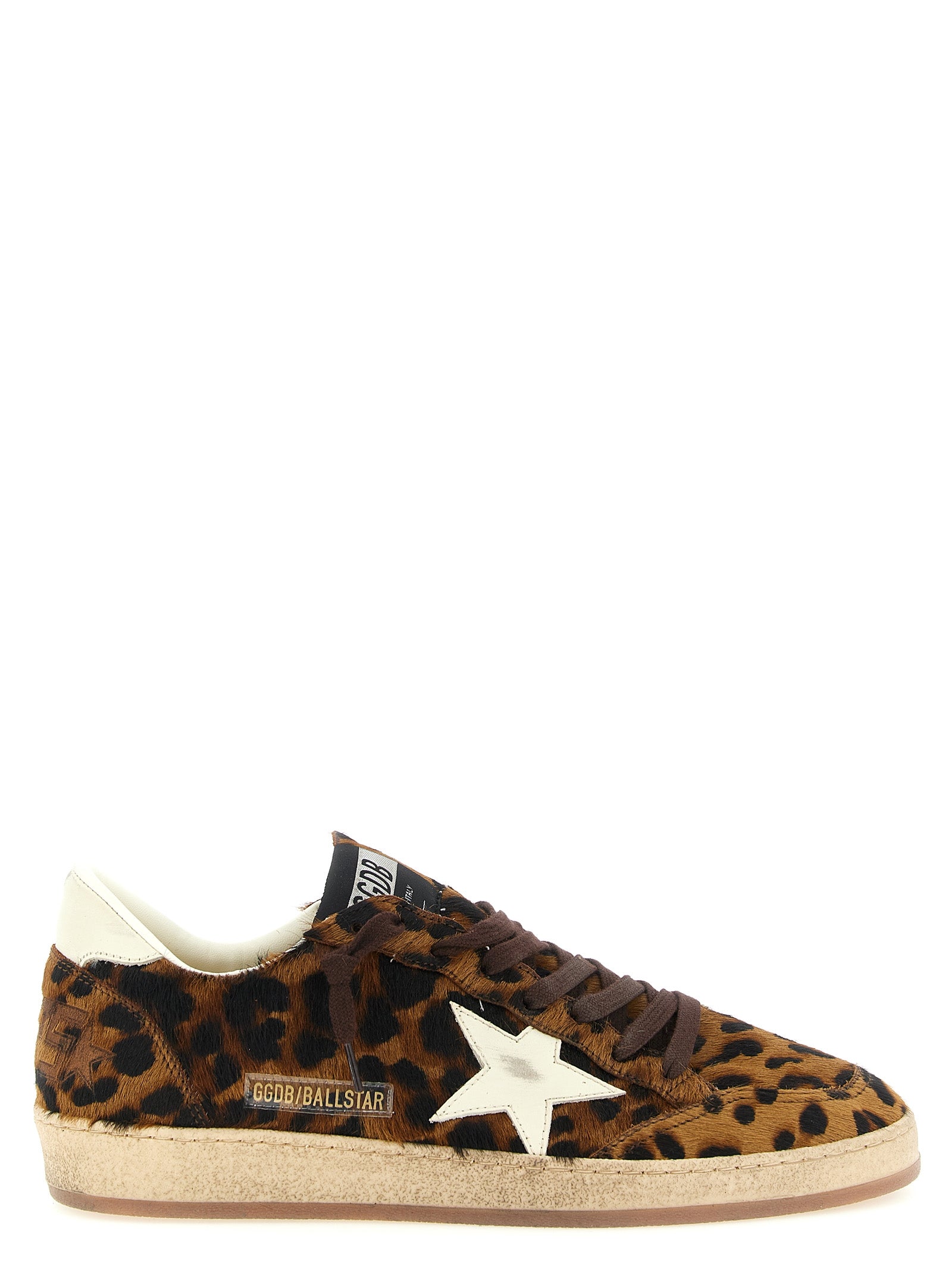 Golden Goose Brown Ball Star Low-Top Sneakers