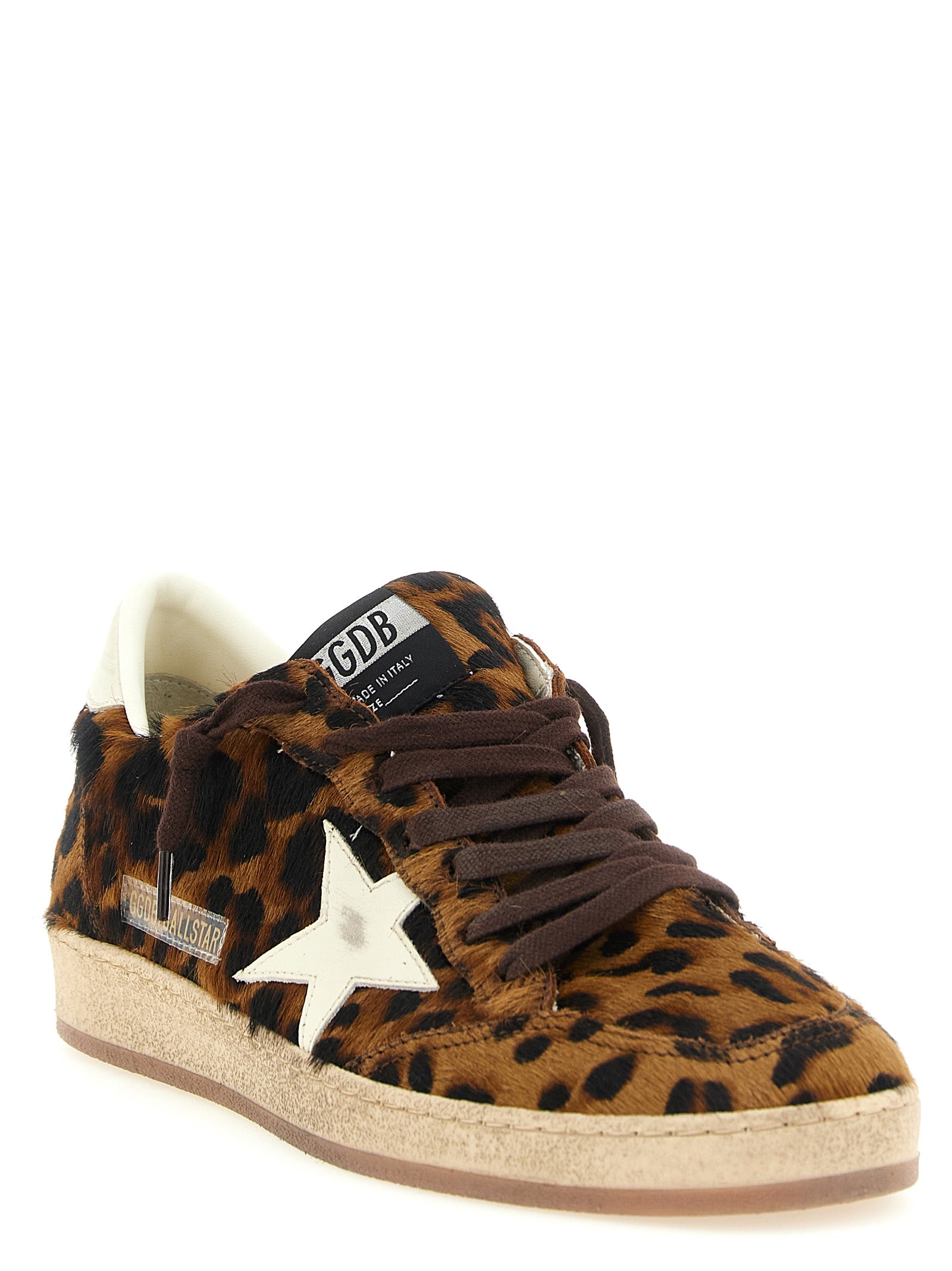 Golden Goose Brown Ball Star Low-Top Sneakers