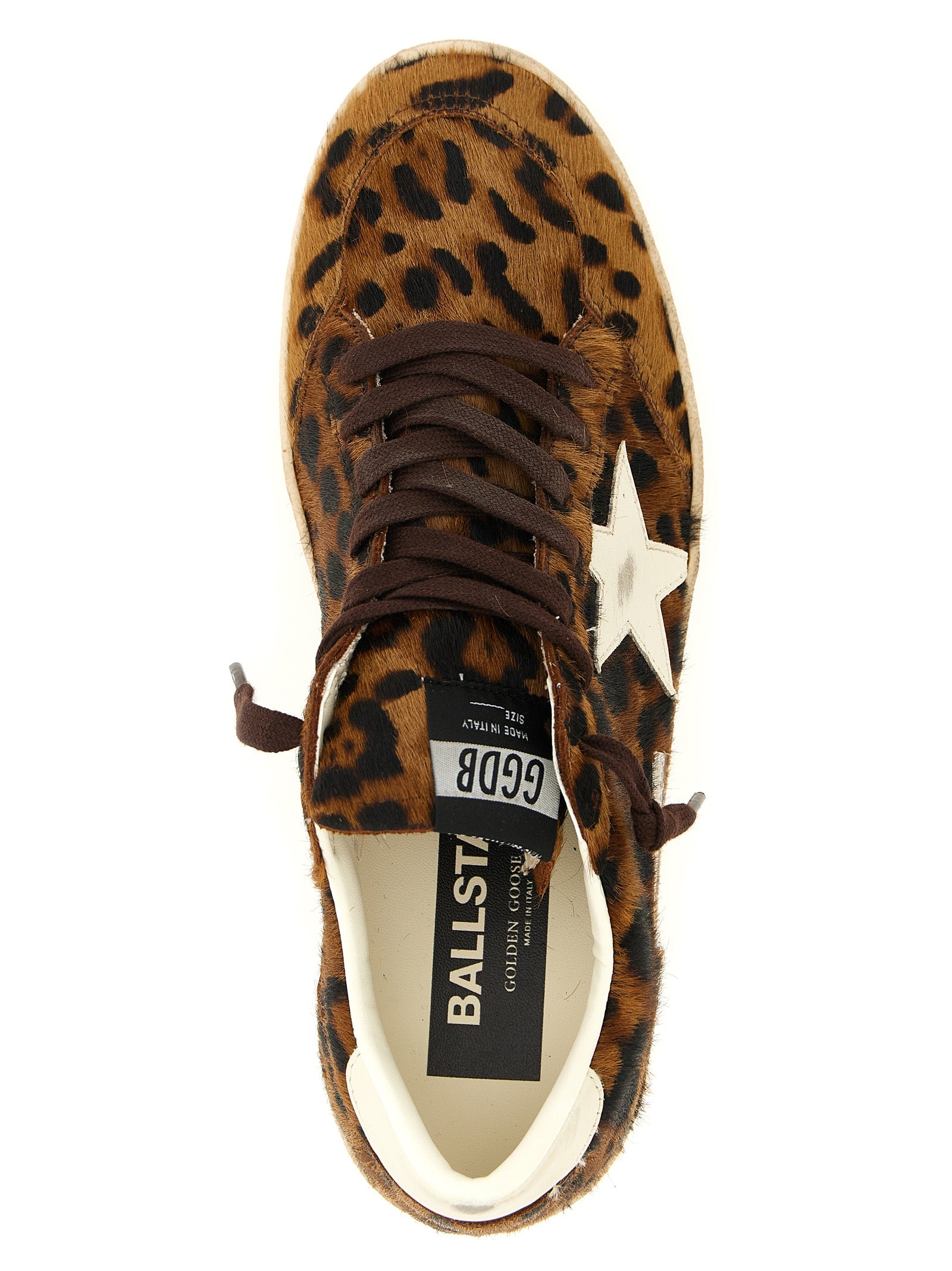 Golden Goose Brown Ball Star Low-Top Sneakers