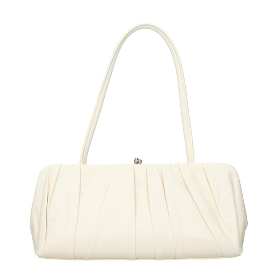 Jil Sander White Leather Shoulder Bag