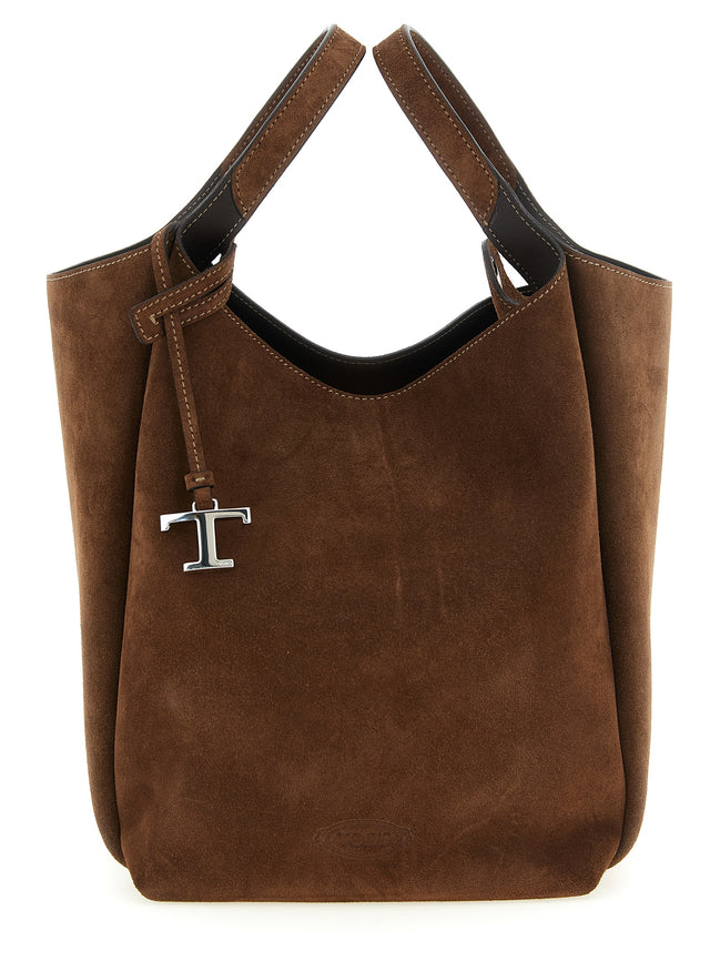Tod's Brown Calfskin Handbag
