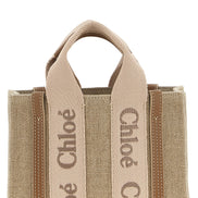 Chloé Multicolor Woody Mini Linen Crossbody Bag