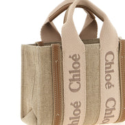 Chloé Multicolor Woody Mini Linen Crossbody Bag