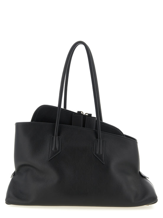The Attico Black Calfskin Shoulder Bag