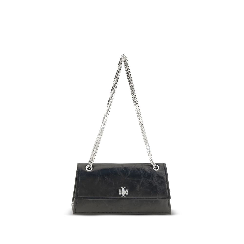 Tory Burch Μαύρη Σουέντ Τσάντα Ώμου Kira