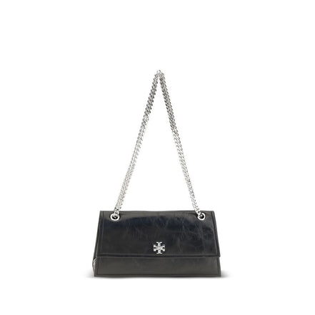 Tory Burch Μαύρη Σουέντ Τσάντα Ώμου Kira