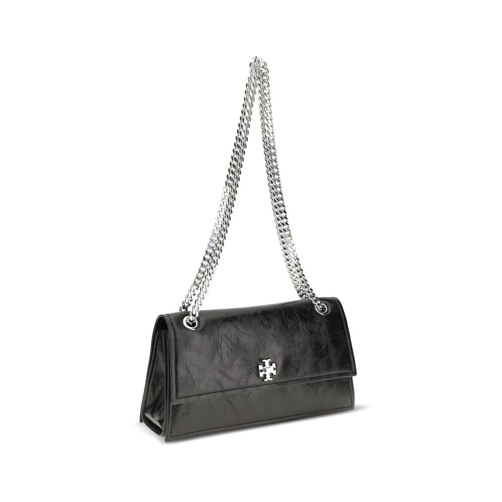 Tory Burch Μαύρη Σουέντ Τσάντα Ώμου Kira