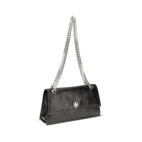 Tory Burch Μαύρη Σουέντ Τσάντα Ώμου Kira