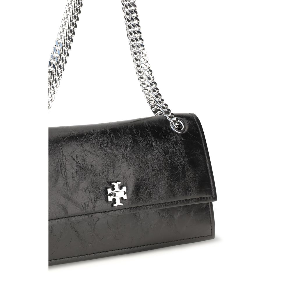Tory Burch Μαύρη Σουέντ Τσάντα Ώμου Kira