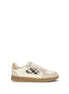 Burberry Beige Calf Leather Bos Taurus Sneakers