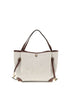Chloé Μπεζ Τσάντα Tote από Καμβά Clover