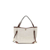 Chloé Μπεζ Τσάντα Tote από Καμβά Clover