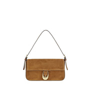 Staud Brown Calf Leather Bos Taurus Shoulder Bag