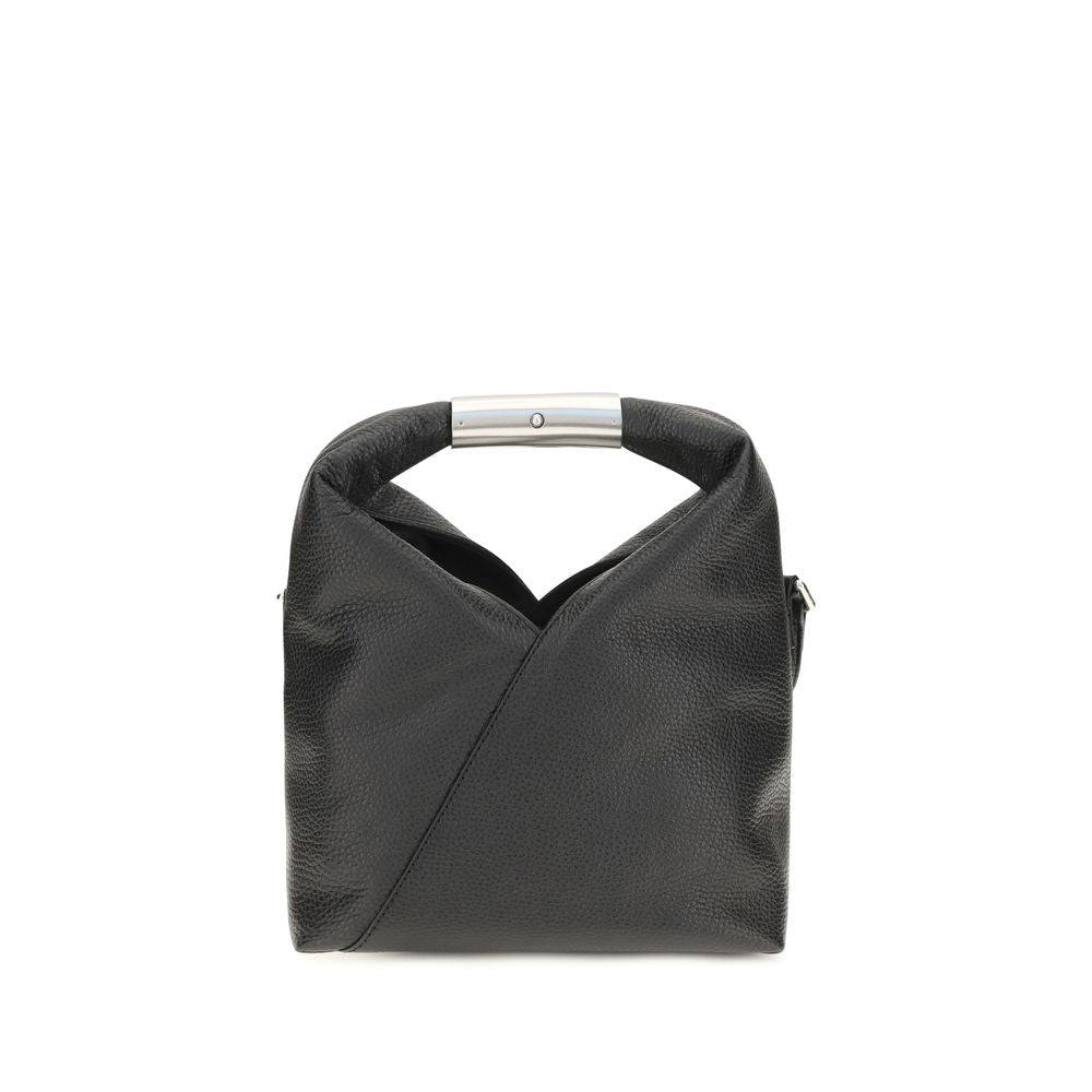 MM6 Black Calf Leather Bos Taurus Handbag