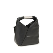 MM6 Black Calf Leather Bos Taurus Handbag