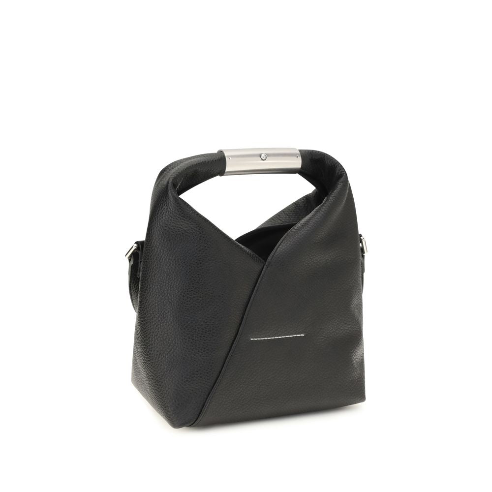 MM6 Black Calf Leather Bos Taurus Handbag