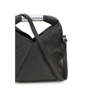 MM6 Black Calf Leather Bos Taurus Handbag