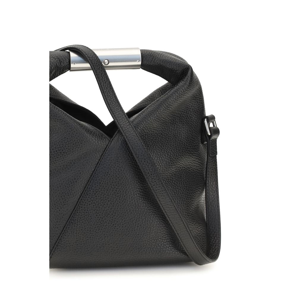 MM6 Black Calf Leather Bos Taurus Handbag