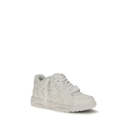 Off-White White Calf Leather Bos Taurus Low Top Sneakers