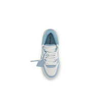 Off-White Blue Calf Leather Bos Taurus Sneakers